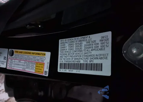2024 Honda Cr-V Hybrid Sport from USA, damaged, VIN 7FARS6H51RE014898
